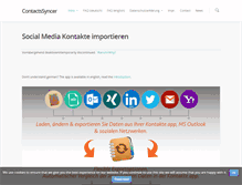 Tablet Screenshot of contactssyncer.com